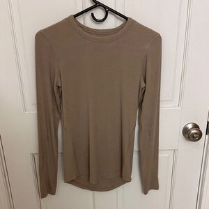 Lululemon hold tight Tan Long Sleeve Top